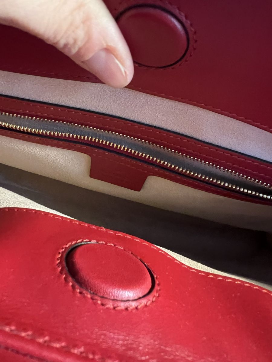 Gucci Taschen für Damen: Tasche Gucci Bamboo Bag, Leder rot – Gebraucht aus Solothurn von Brini06 4