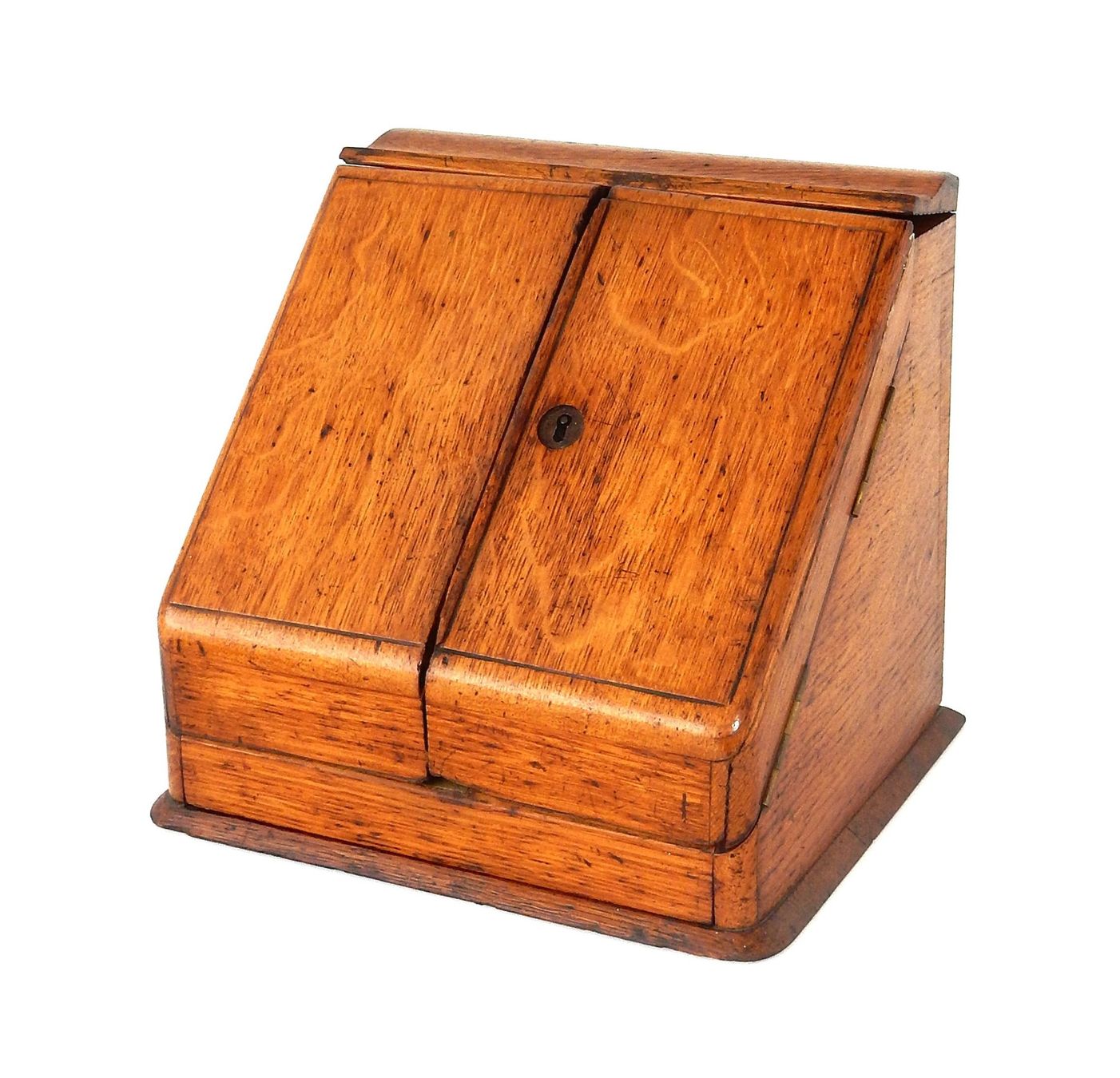 Schreibtische: Antike, viktorianisches Tisch - Schreibmöbel  Eiche, um 1870 – Gebraucht aus Alpnach Dorf von Reloved24
