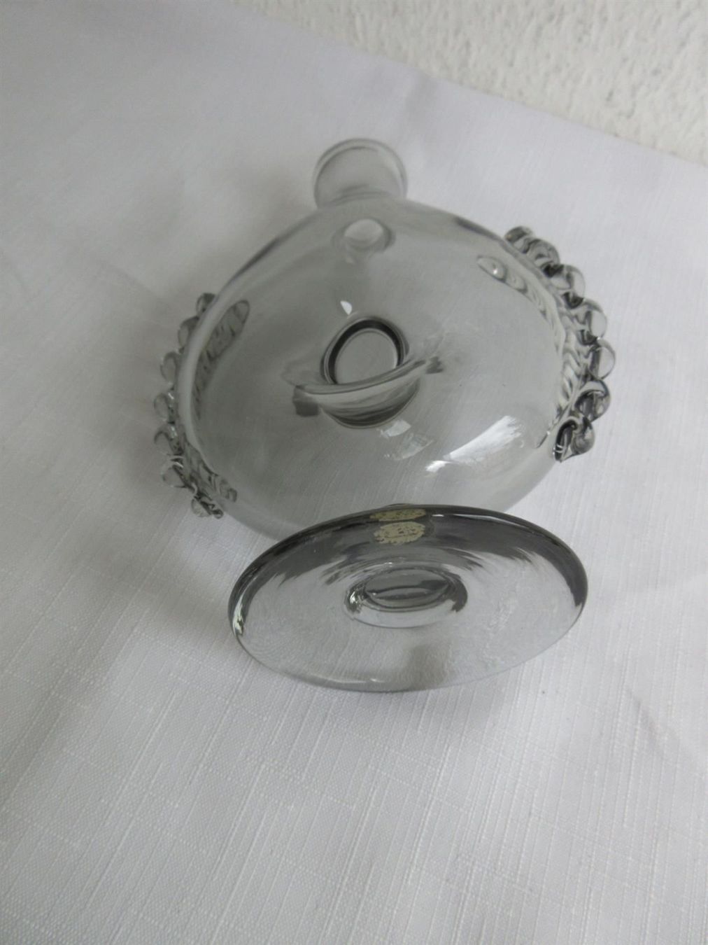 Caraffe: Reijmyre "Doughnut", Rauchglas, selten – Usato da Binningen venduto da Oldfashion 5