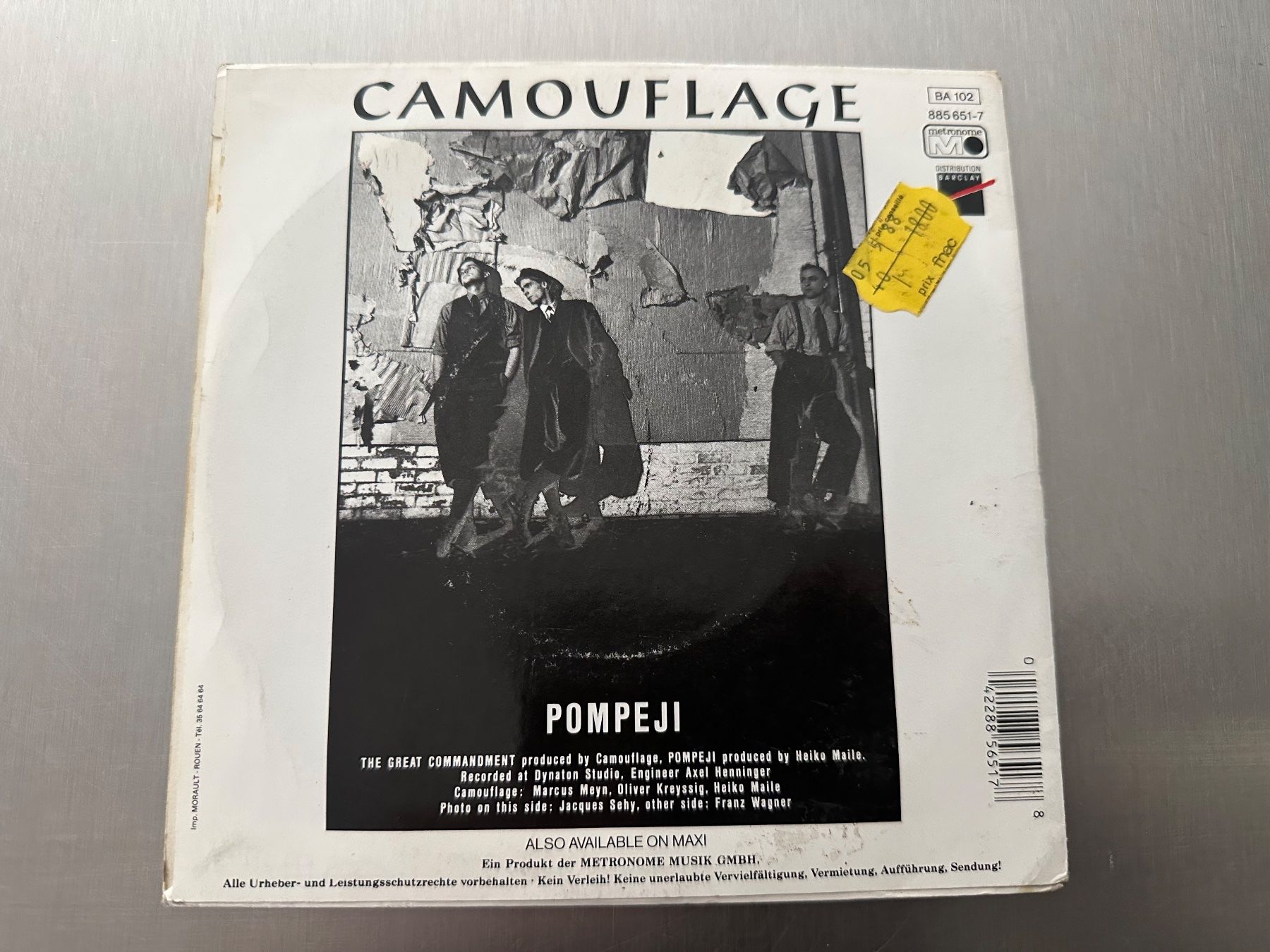 Vinyles: CAMOUFLAGE 7 THE GREAT COMMANDMENT – D'occasion à Sion par jaipur1401 2