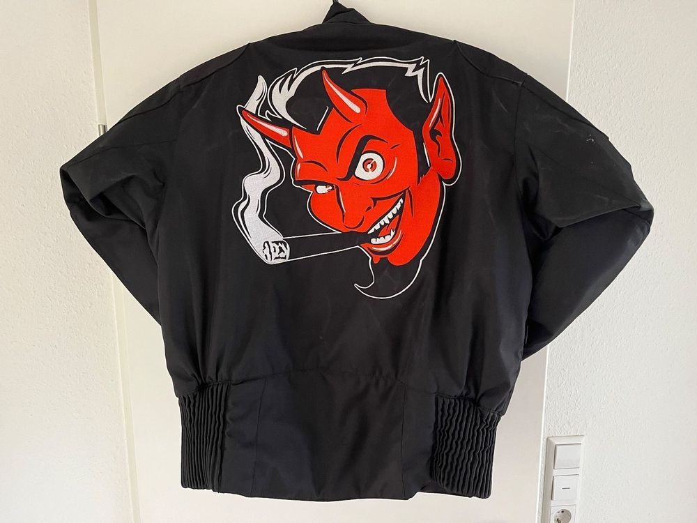 Motorrad Jacke Mofa Töffli Kult, Teufel Zigarre, Rockabilly (Neu ...