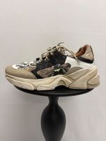 Mjus trendige Sneaker 40 Leder used Look gold beige