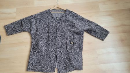 Damenmantel aus Wollimitat, Grösse XXL