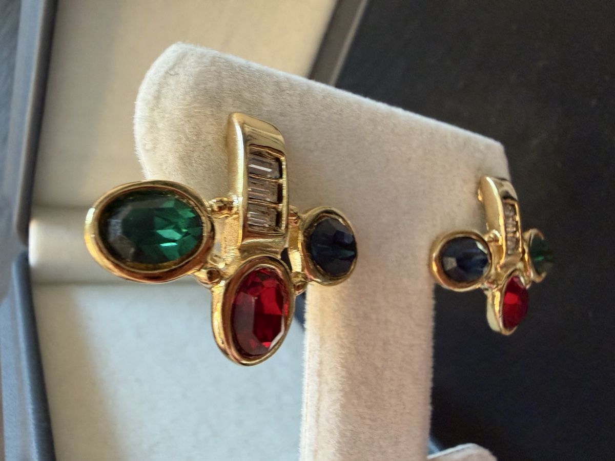 Ohrringe & -stecker: Vintage Ohrringe Clips Luxus Modeschmuck – Gebraucht aus Lamone von LaCantinaMagica 4