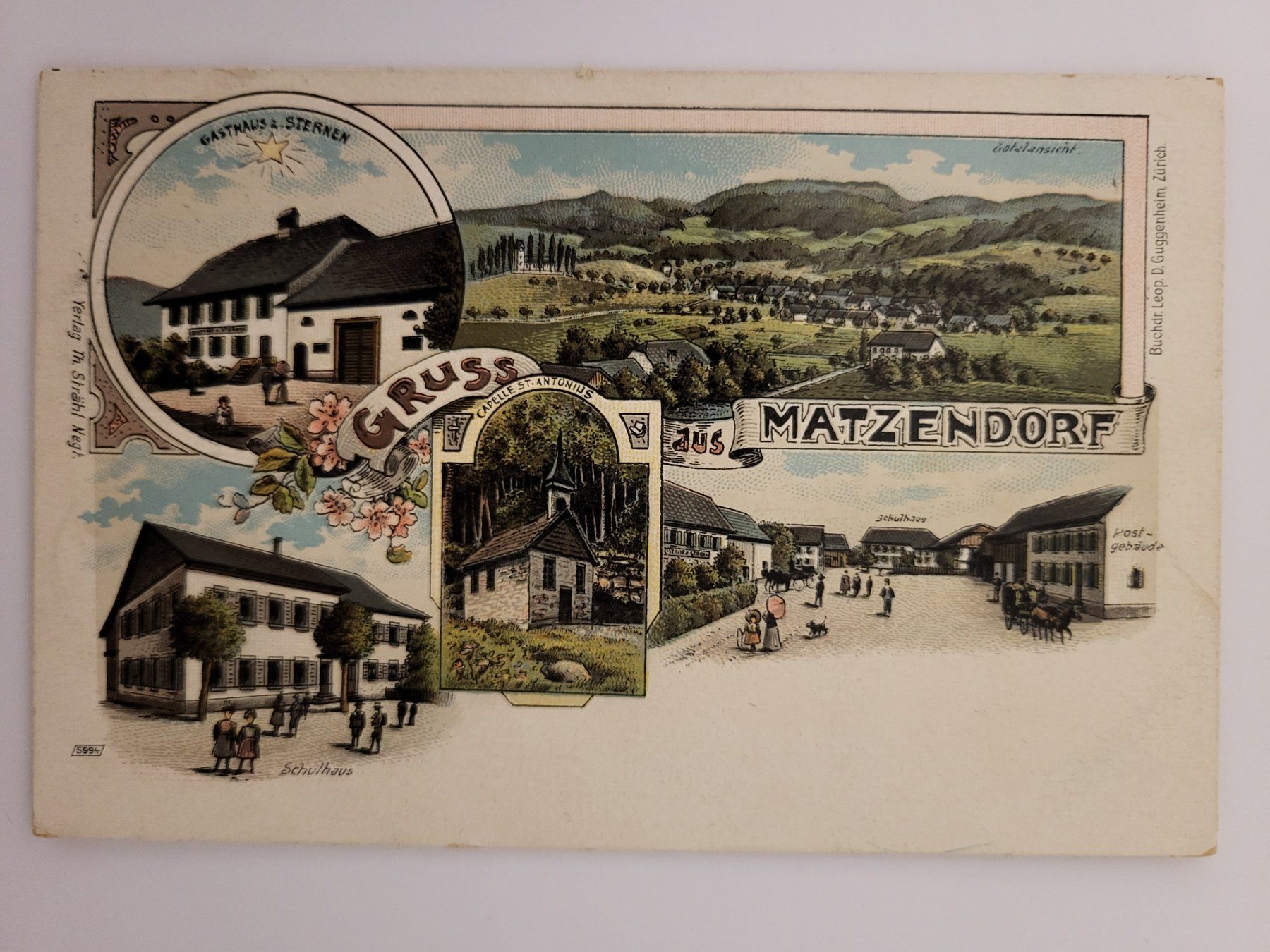 Cartoline postali: Ansichtskarte Gruss aus Matzendorf Lith R3 – Usato da nunningen venduto da mic_88k2