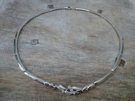 Collier Halskette Silber Zirkonia