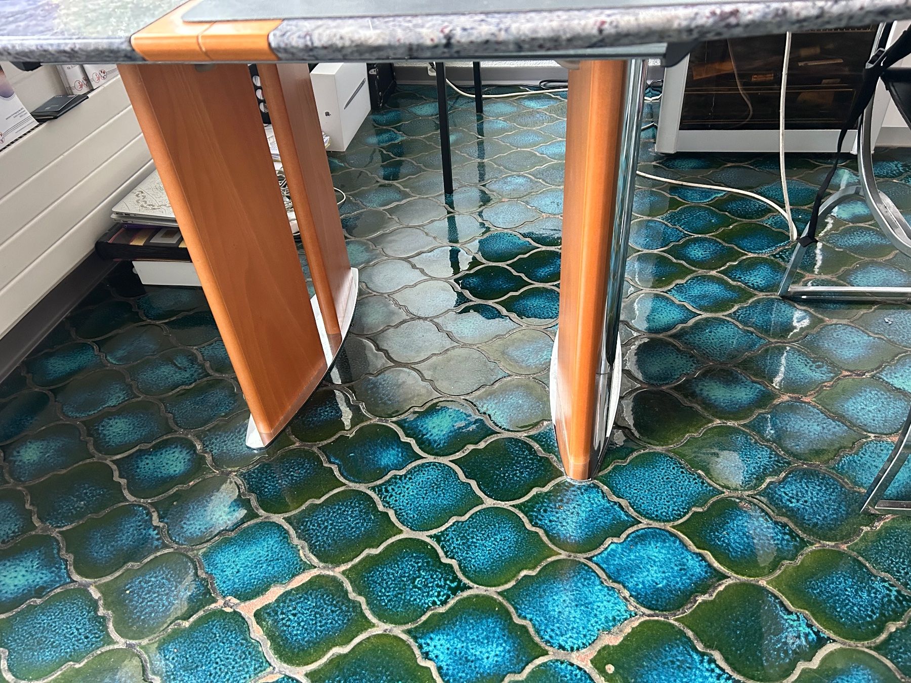 Tavoli: Granit Esstisch oval mit Ausziehplatte – Usato da Emmen venduto da Carbru 3