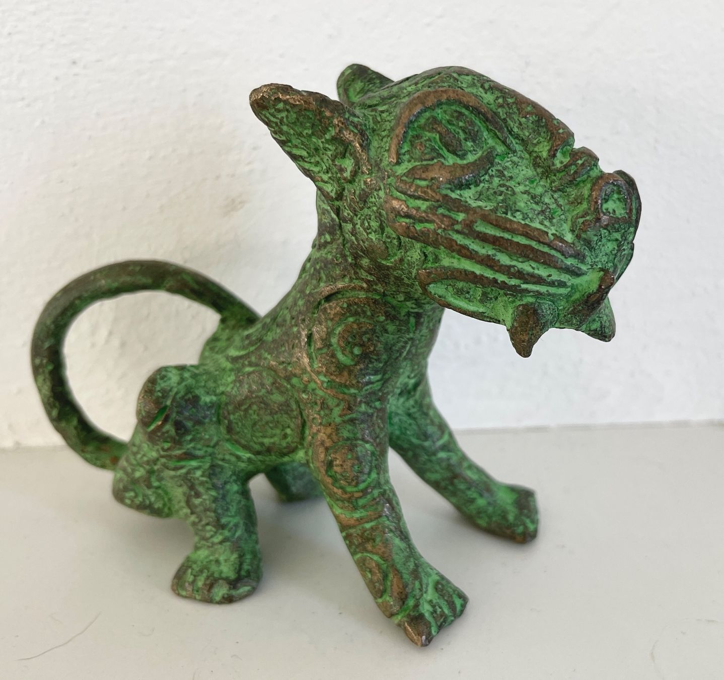 Sculture & Statue: feiner alter Leopard Bronze Benin Höhe 9,5 cm – Usato da Rüthi (Rheintal) venduto da Kunsthaus777 2