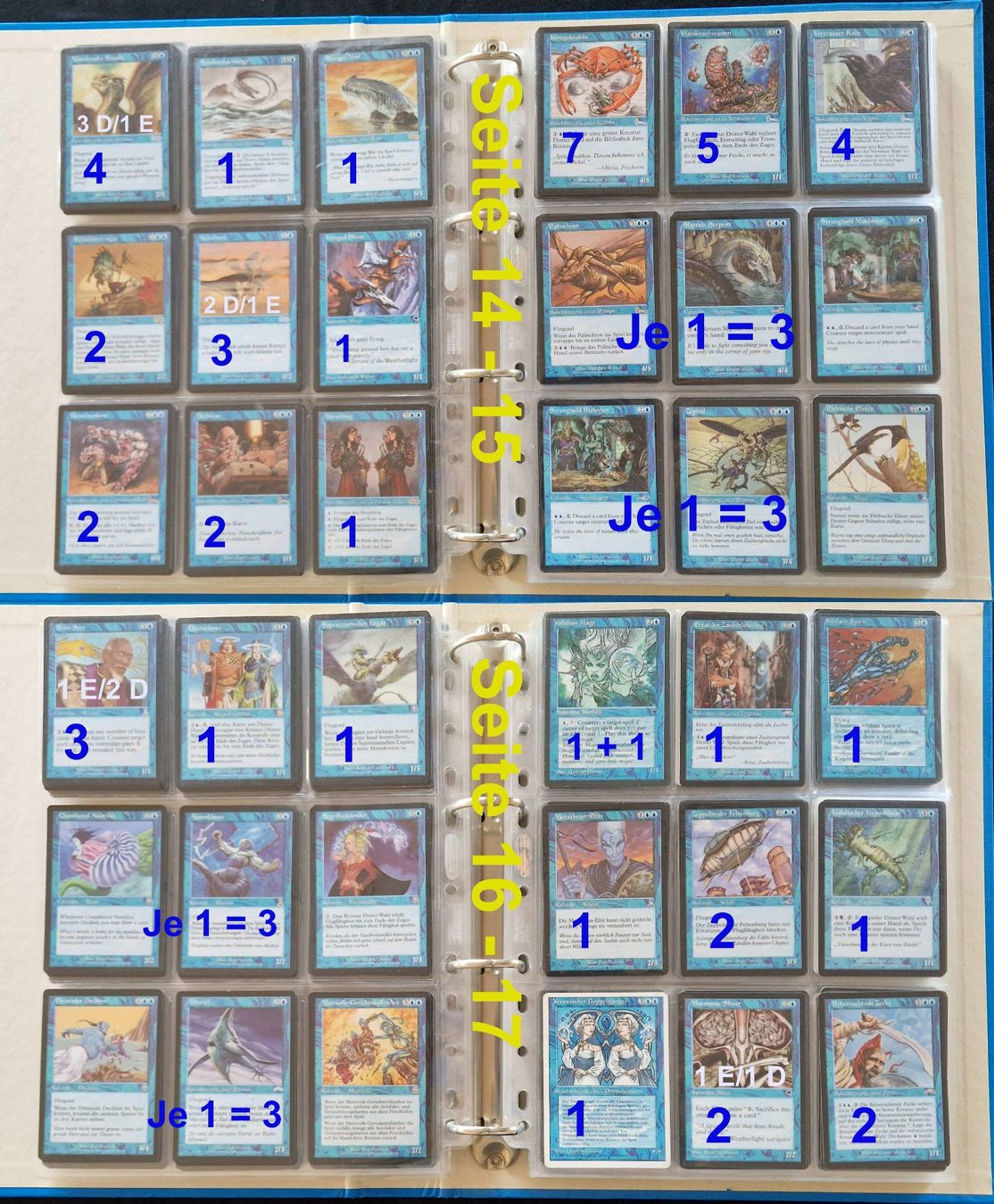 Magic The Gathering Carte collezionabili: Magic The Gathering #2 Ordner: 752 Karten & Total 353 Bilder – Usato da Zürich venduto da silver-team 4