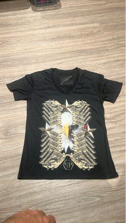 Philipp Plein T-Shirt Schwarz Adler Grösse L