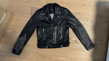 Set Lederjacke, schwarz, Grösse 34, neuwertig, top Zustan