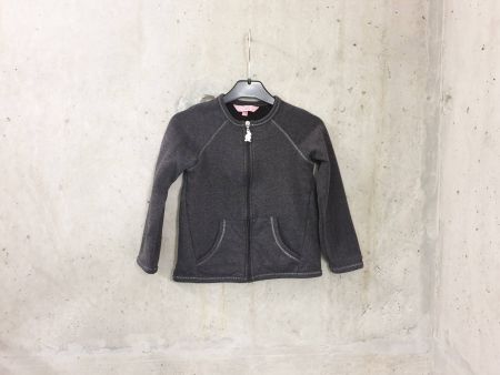Jaquette en molleton OVS, gris foncé, fille, taille 110