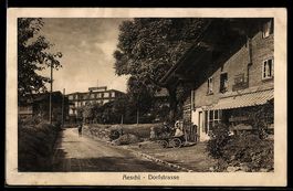 AK Aeschi, Straßenpartie mit Blick zum Hotel Bären