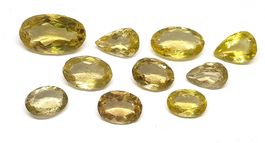 10x Citrines (Quartz lemon) 100.54 ct - Valeur 1'600.- Fr