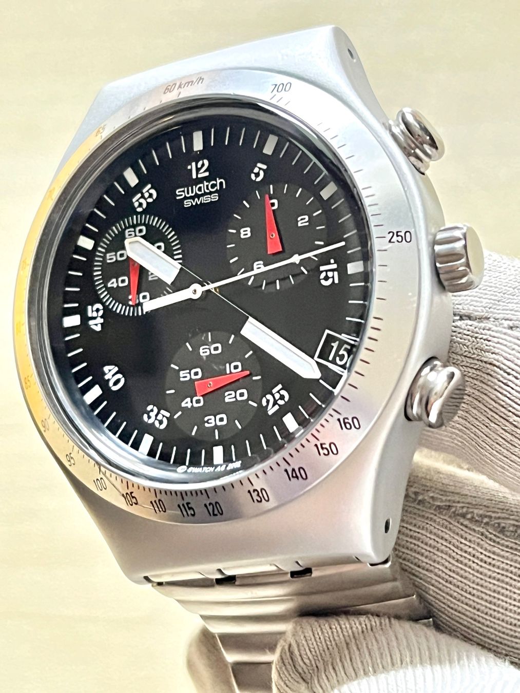 Swatch Orologi: Swatch Chronograph Uhr, Vintage – Usato da Grenchen venduto da chththl 3