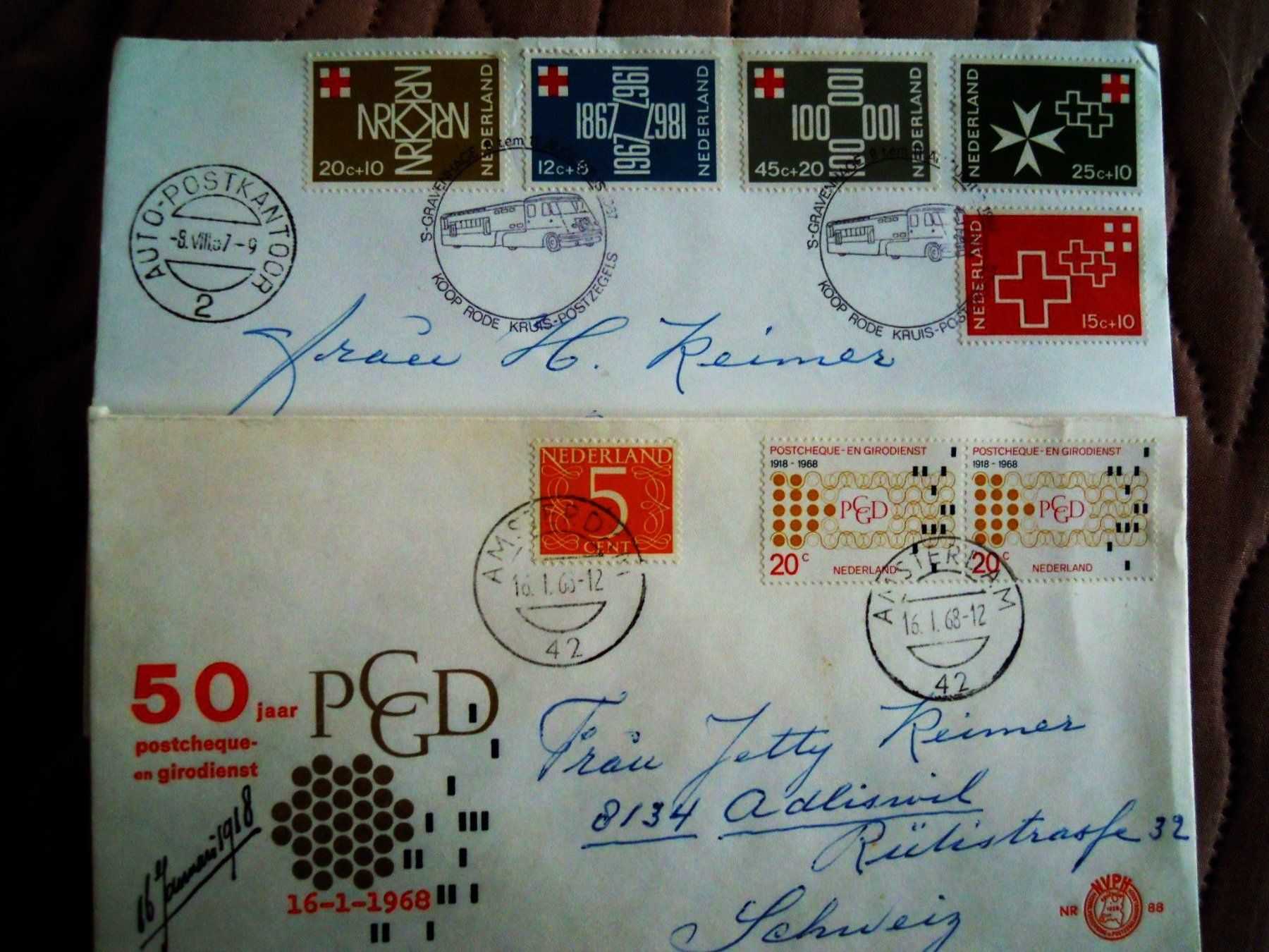 Alle Briefmarken: Niederländische Briefmarken – Gebraucht aus Landquart von hennachebia 1