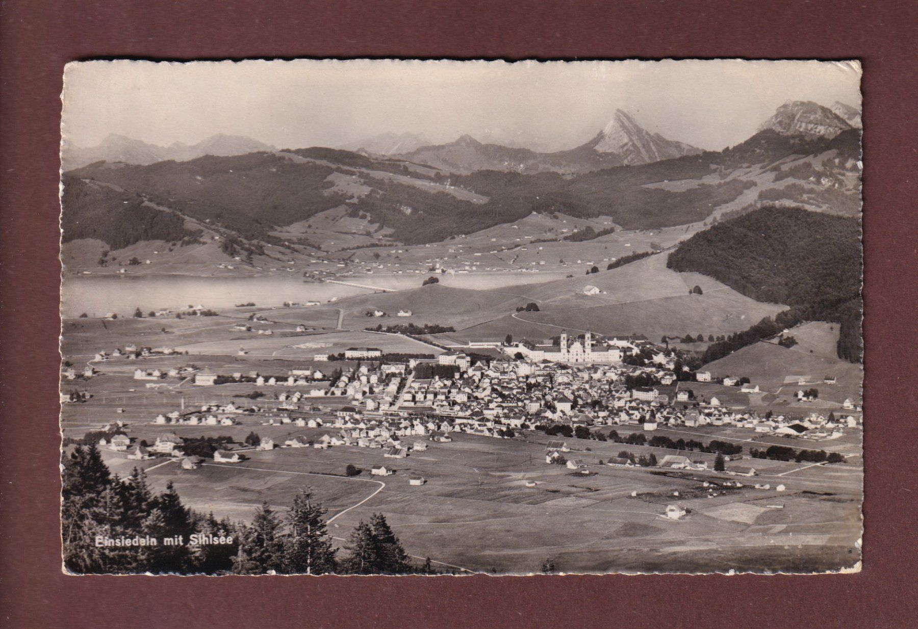 Cartoline postali: EINSIEDELN - Sihlsee - 1944 – Usato da Pully venduto da nicecards-shop