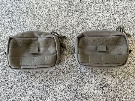 2x TT horizontal pouch in IRR Steingrau Olive