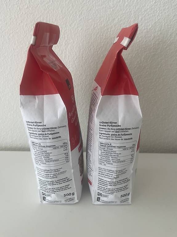 Coop Cibi & Specialità: Pro Montagna Bio UrDinkel Körner 2x 500g – Nuovo e nell'imballaggio originale da Reinach BL venduto da present4you 1