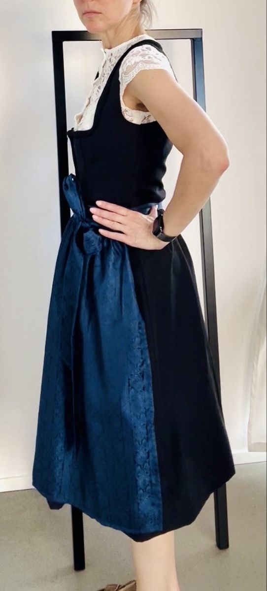 Vestiti: Stockerpoint Dirndl Midi schwarz mit Schürze und Bluse – Usato da Zürich venduto da eka_5xfb 2