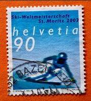 Nr.1068 Skirennfahrer  Sondermarken GESTEMPELT 2002  