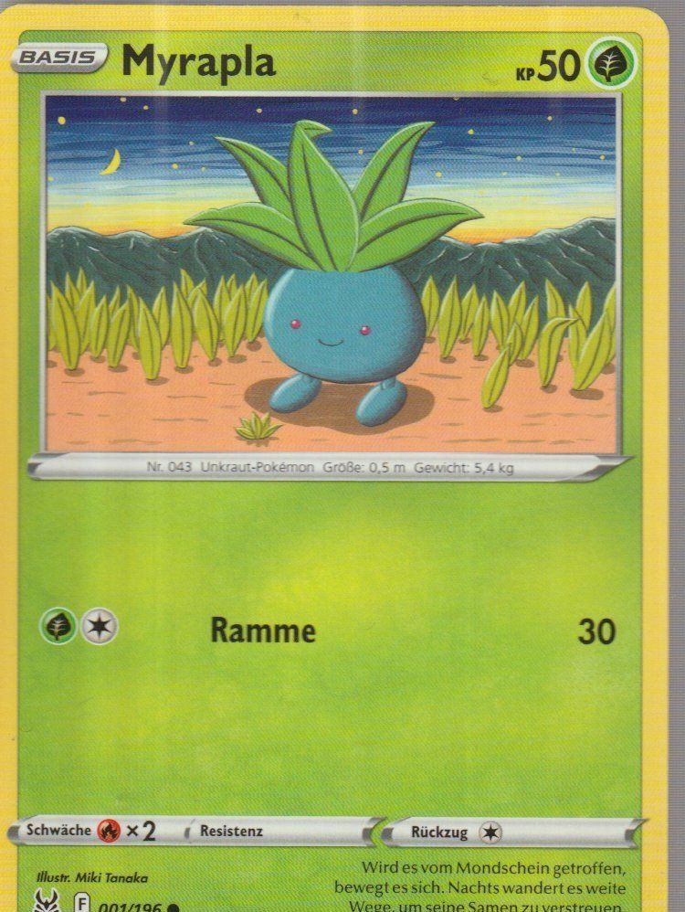 Pokémon Carte collezionabili: TCG POKEMON Verlorener Ursprung DE LOR 001 Myrapla – Nuovo (secondo la descrizione) da Vezia venduto da Aquarius_Age