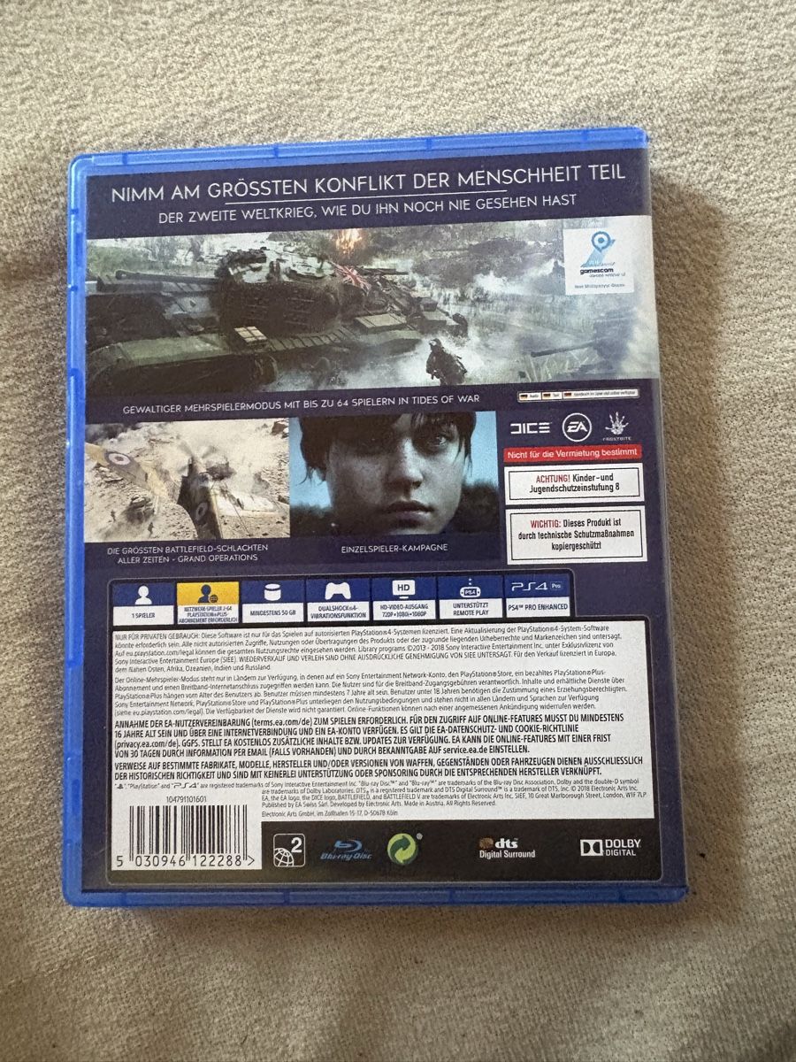 Giochi: Battlefield V PS4 100% Uncut gebraucht – Usato da aarwangen venduto da mikemog 1