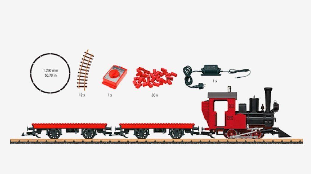 LGB Modellini di ferrovie: LGB Startset "Bausteinzug" – Nuovo (secondo la descrizione) da Rüschlikon venduto da Felix2