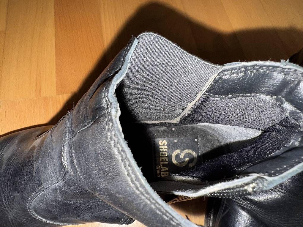 Damenschuhe: Stiefeletten schwarz Leder Grösse 37 – Gebraucht aus Cham von Kaylua 2