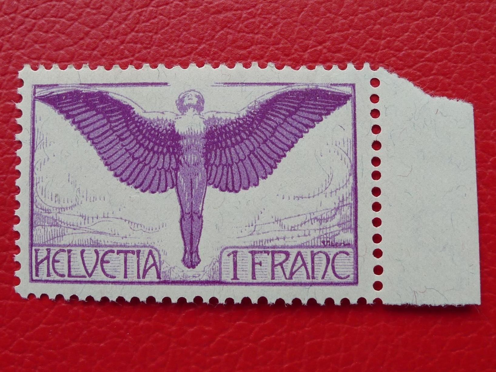 Tutti i francobolli: 1923: F12, (Flugpost "IKARUS") ** postfrisch, Kat: 220.-+ – Usato da Sursee venduto da Luzernerraute