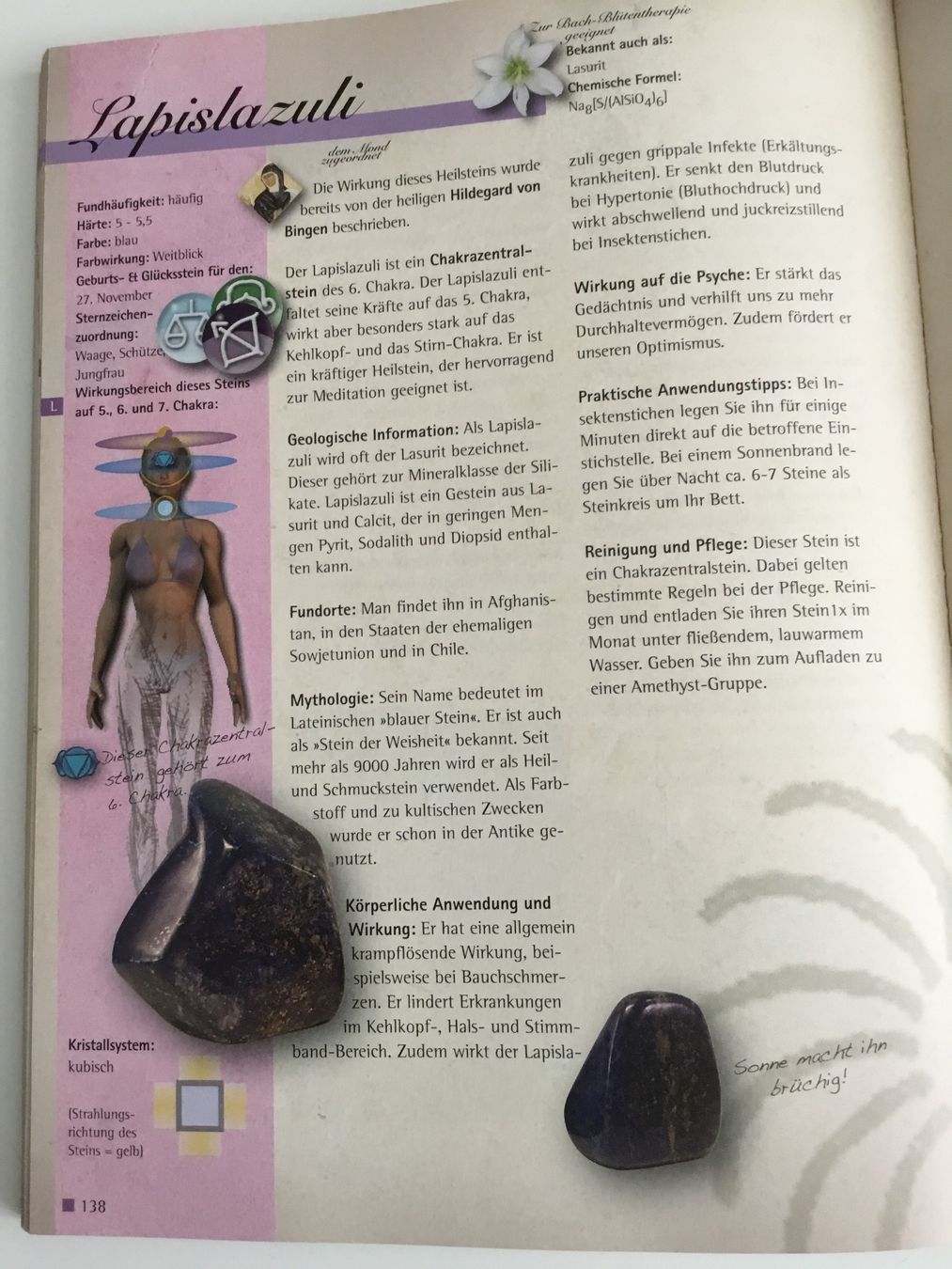 Minerali & Pietre curative: Halskette Lapislazuli Heilstein – Nuovo e nell'imballaggio originale da Doppleschwand venduto da lapis106 3