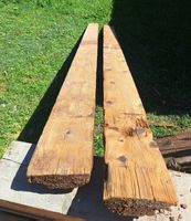 Alte Holzbalken 2 Stk. rustikal für Dekoration oder Bau