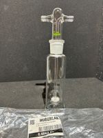 Gaswaschflasche mit Aufsatz Neu