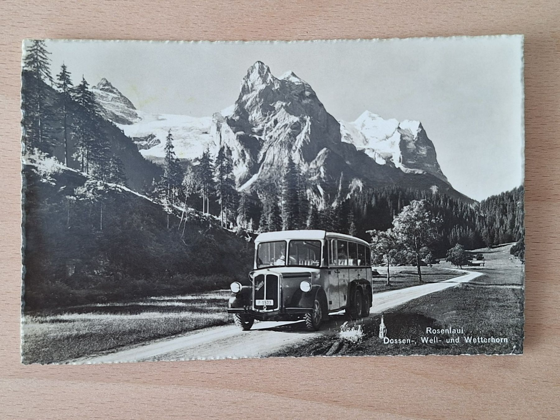 Cartoline postali: AK Schweiz, Postauto Saurer Rosenlaui – Usato da Lohn-Ammannsegg venduto da Beo71