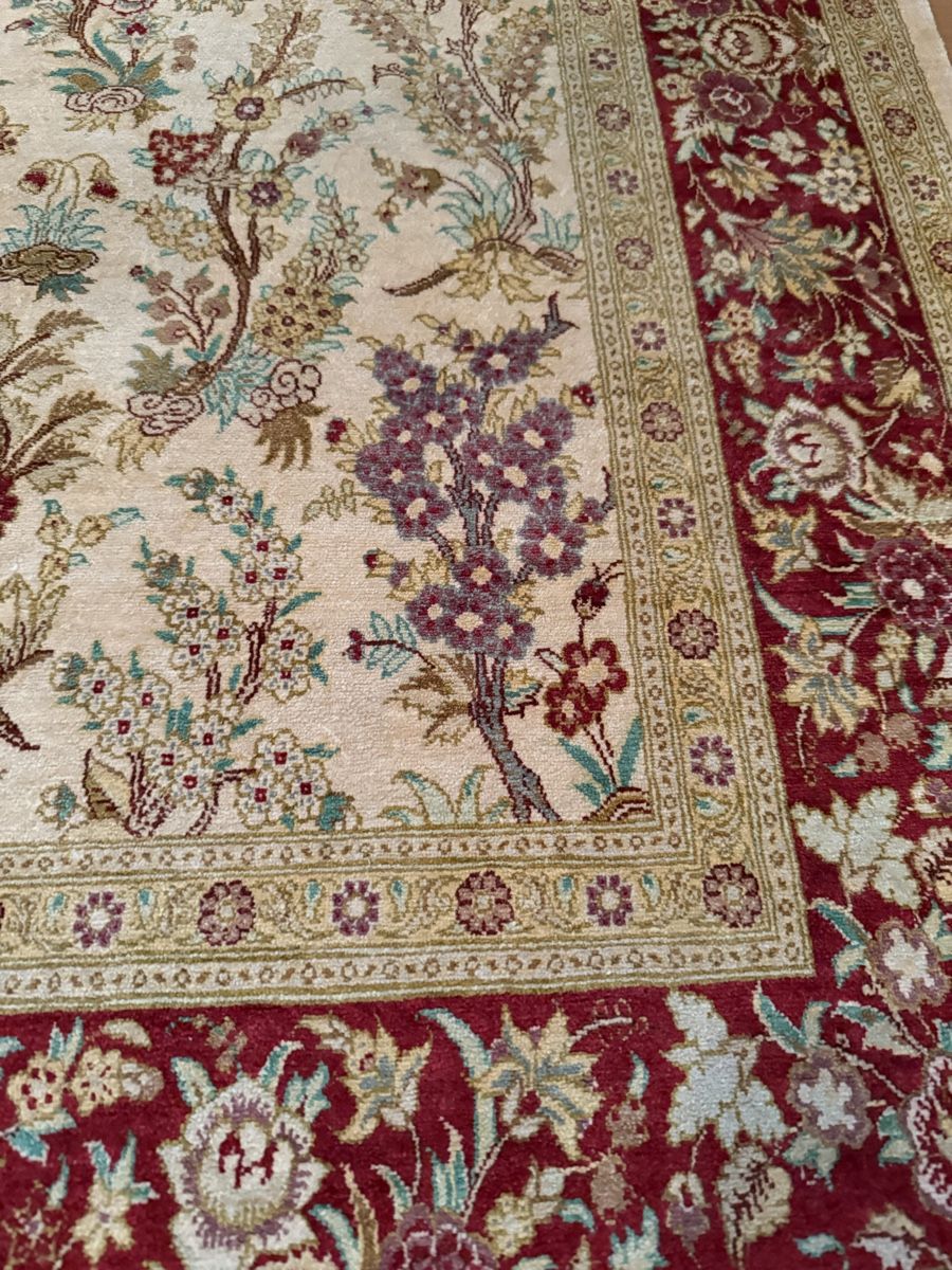 Tappeti: Wunderschönen Perserteppich,100%Seide Qom 147x96.cm – Usato da Büron venduto da Filadefia-888 3