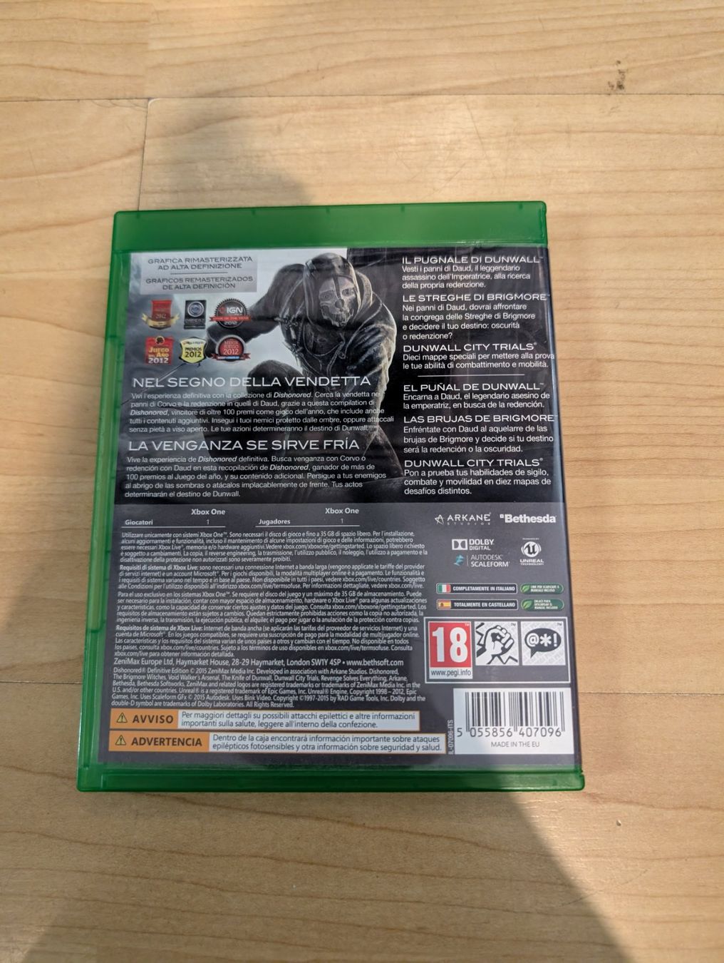 Giochi: Dishonored definitive editon Microsoft Xbox Series x / one – Usato da Giubiasco venduto da Ticinerd 1