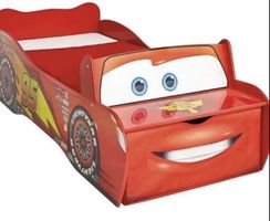 Rotes Cars Kinderbett, Lightning McQueen, inkl Matraze