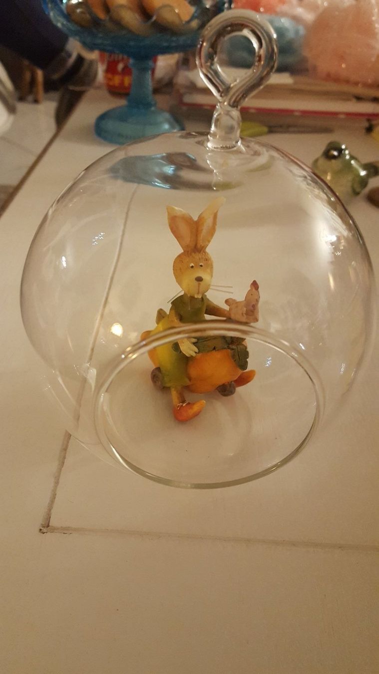 Statuette: Hase in Glaskugel – Usato da Reinach venduto da 3Guggerli 3