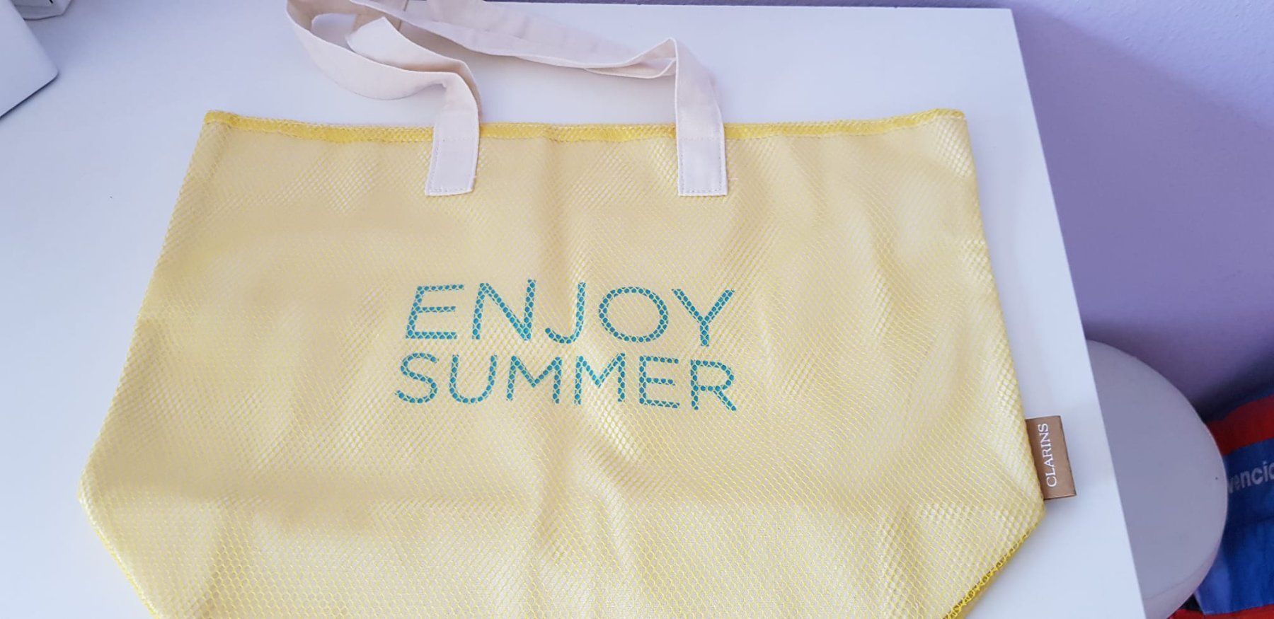 Borse da donna: Grand sac de plage Clarins jaune – Nuovo (secondo la descrizione) da Versoix venduto da aline_b 3