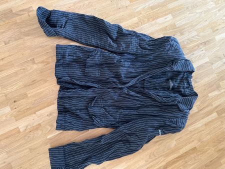 AIRFIELD Blazer, schwarz-weiss, im Knitterlook
