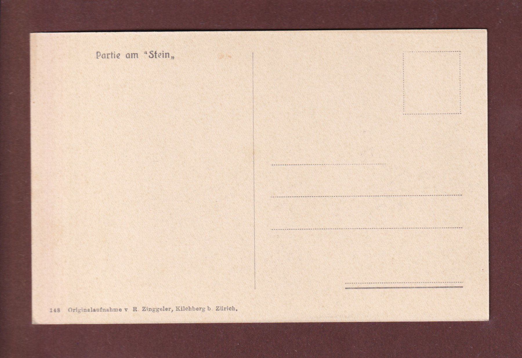 Cartoline postali: Partie am STEIN - Kutsche – Usato da Pully venduto da nicecards 1