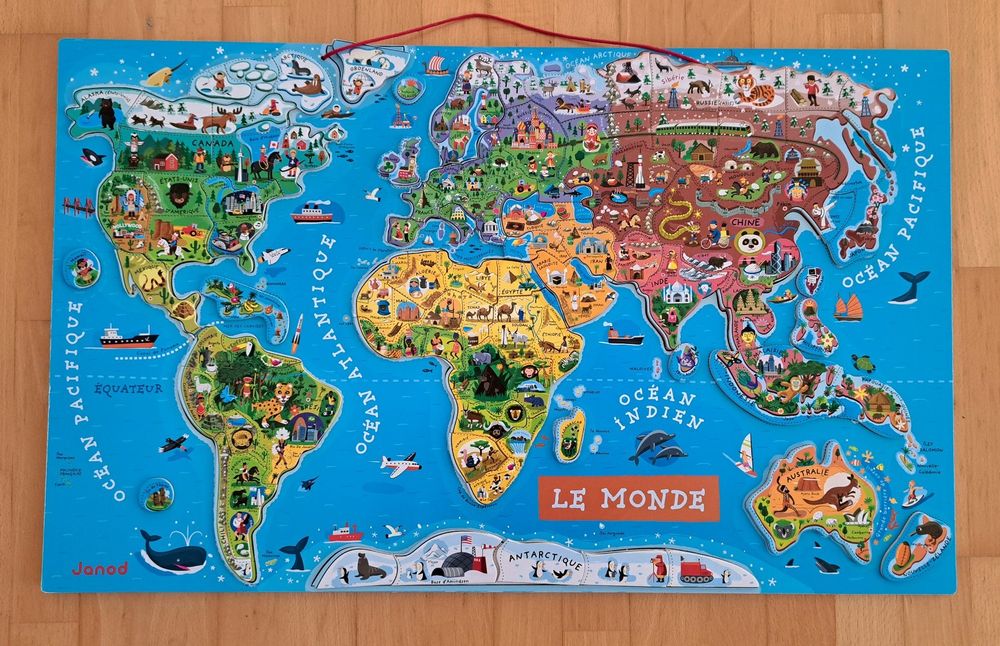 Carte du monde MAGNETIQUE 