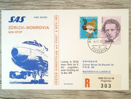 TR65 Enveloppe + Timbre Suisse 1972