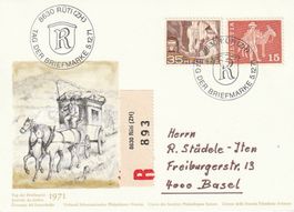 Tag der Briefmarke 1971 Rüti,  Karte
