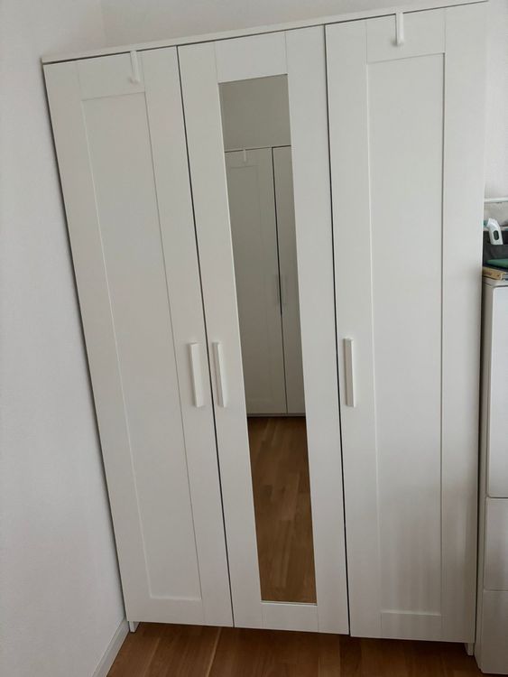 BRIMNES Armoire avec portes, blanc, 78x95 cm