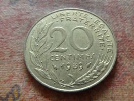 FRANCE  20 Centimes  1989  (P)