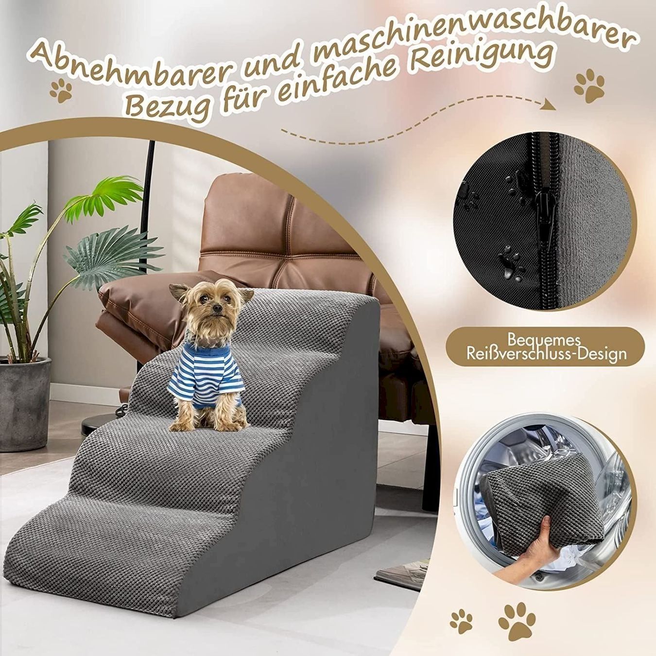 Altro in Accessori per animali: COSTWAY Hundetreppe GRAU – Nuovo e nell'imballaggio originale da Bottighofen venduto da zaap 4