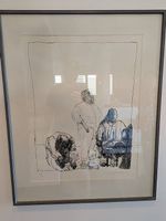 Alfred Hrdlicka - Radierung "Ohne Titel" 1973