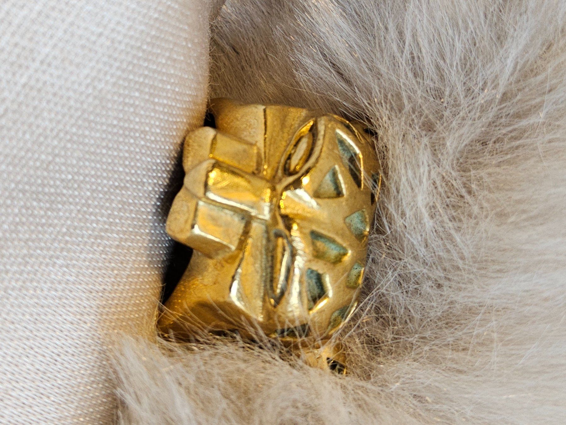 Anelli: Art Déco Messing Ring mit Leopard, 1920er Jahre – Usato da Zürich venduto da philpip 3
