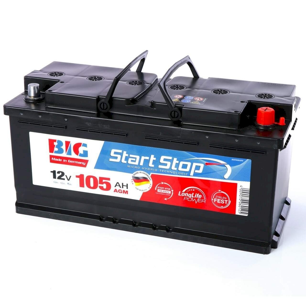 Batteries: BIG Start-Stop Batterie AGM 12V 105Ah – Neuf avec emballage d'origine à Bottighofen par zaap 1